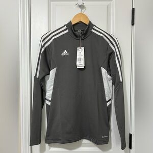 Adidas Women’s Condivo 22 Training Gray & White Jacket Size Medium Brand New